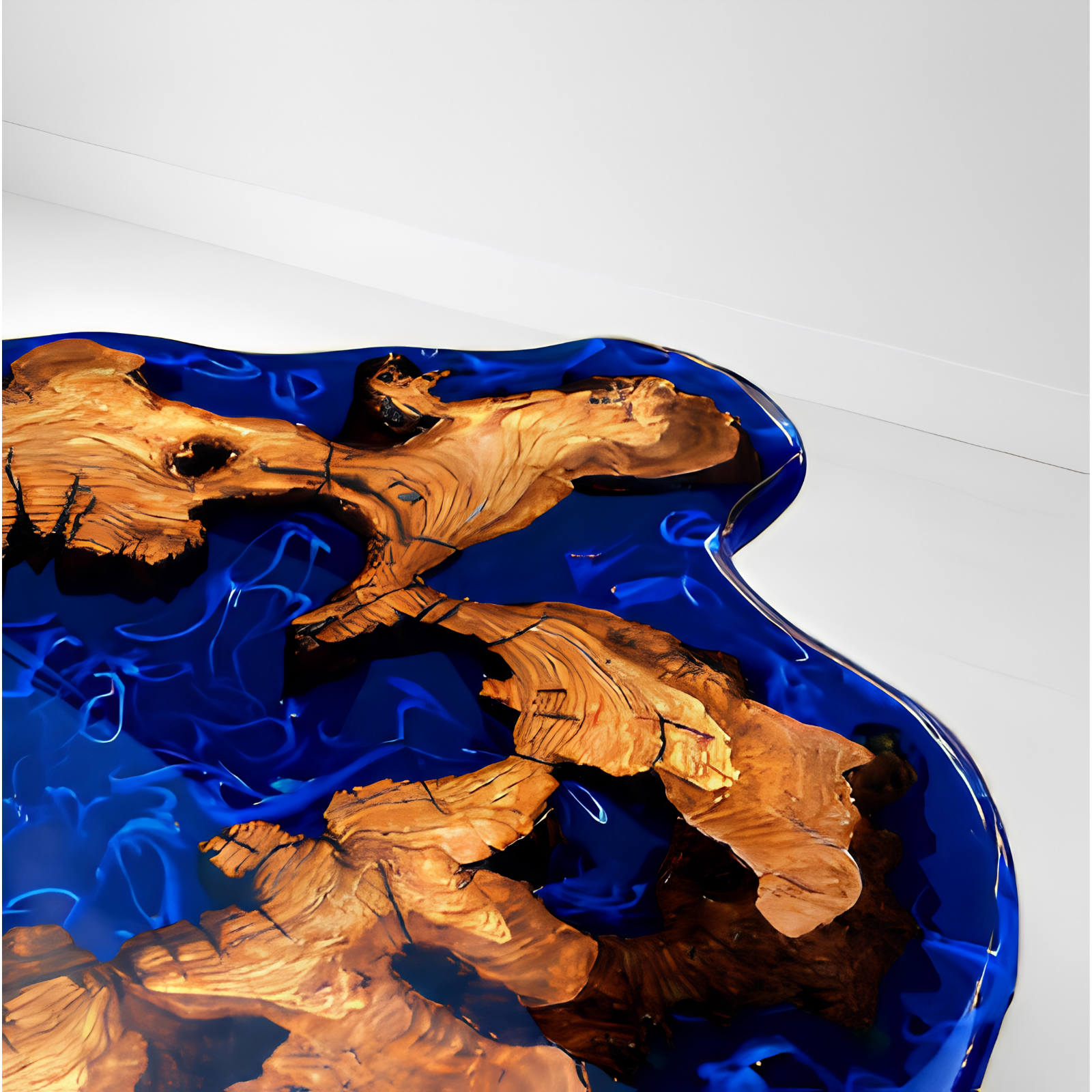 3D Wood and Epoxy Coffee Table