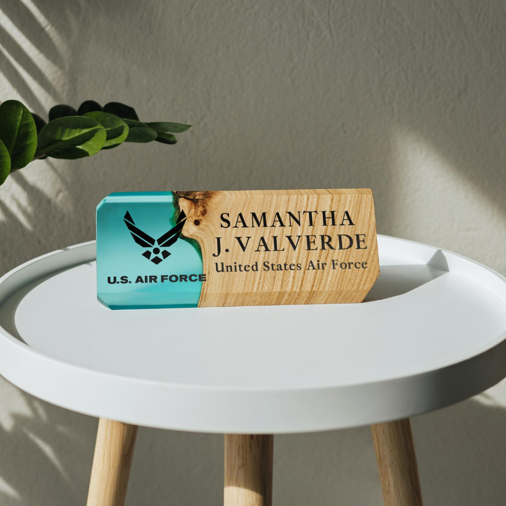 Custom Epoxy Desk Name Plate