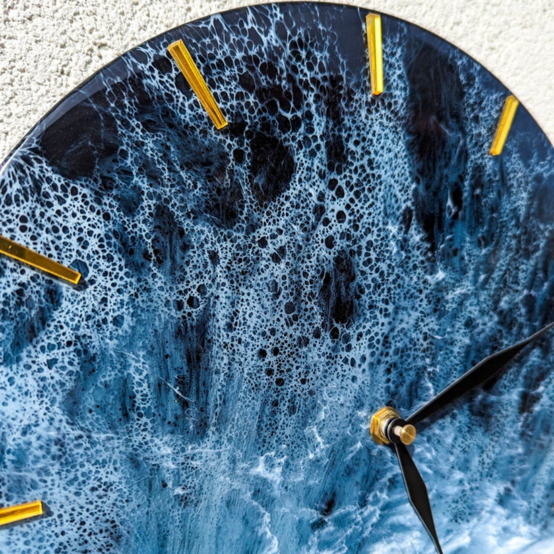 Epoxy Ocean Wall Clock
