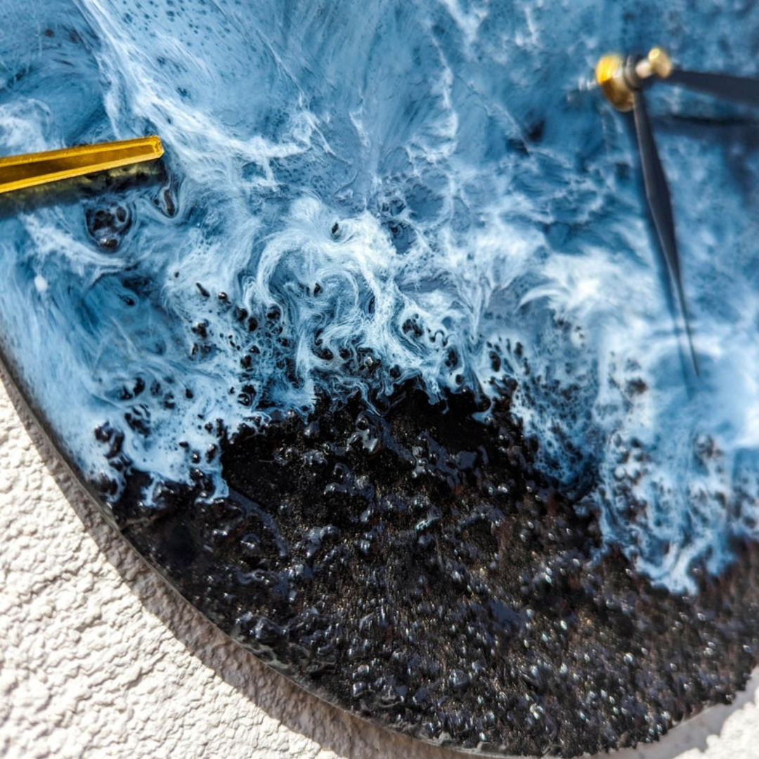 Epoxy Ocean Wall Clock