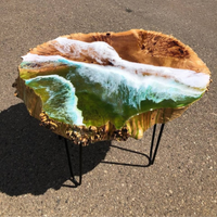 Green Ocean Theme Epoxy Resin Table thumbnail