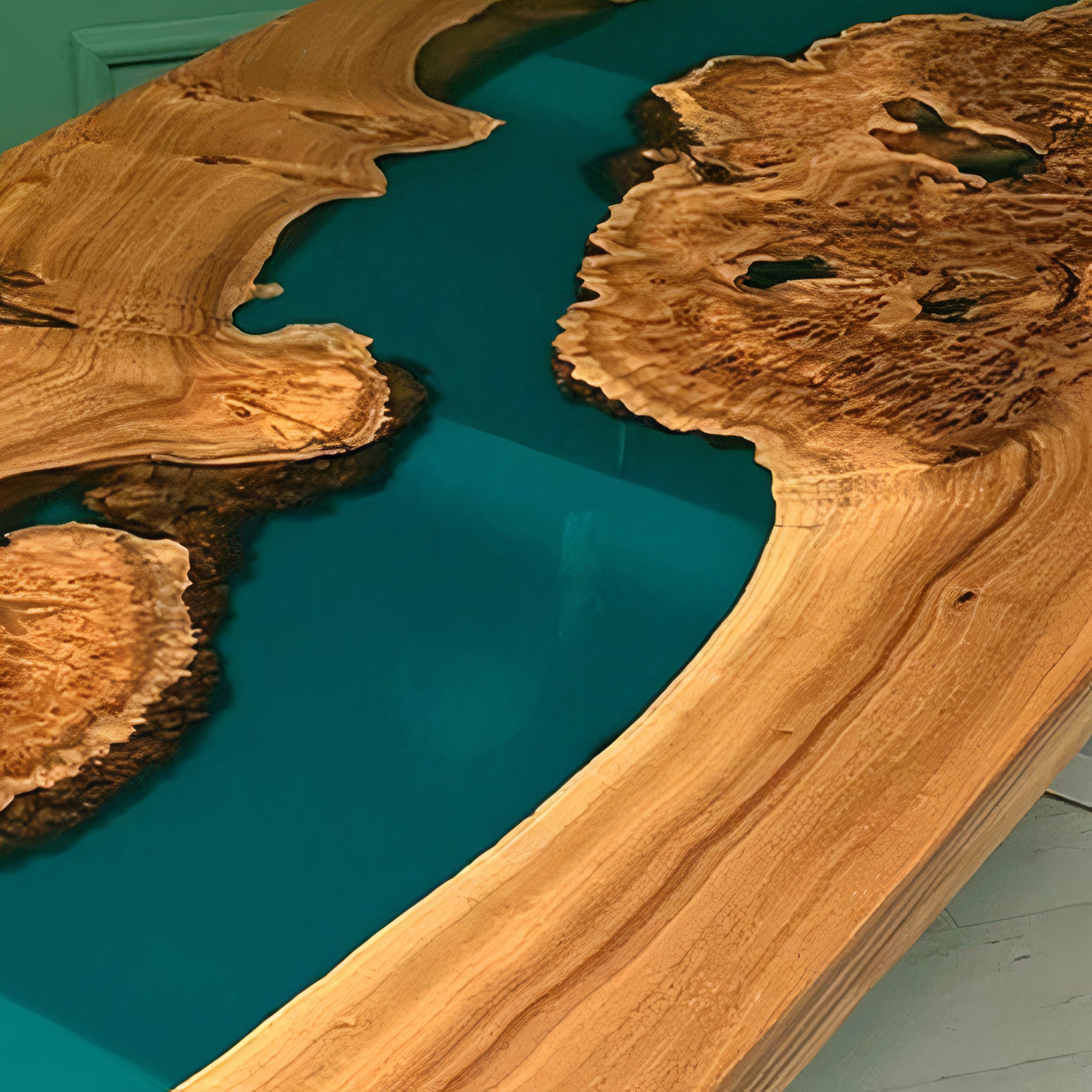 Green Epoxy Table
