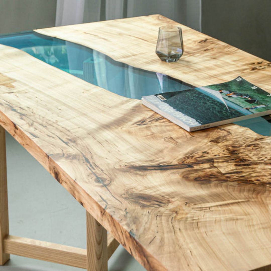 Epoxy and Wood River Table