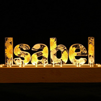 Custom Epoxy Letter Lamp thumbnail
