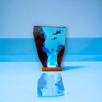 Epoxy and Wood Orca Lamp thumbnail