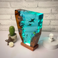 Epoxy and Wood Orca Lamp thumbnail