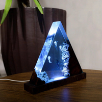 Epoxy Jelly Fish And Diver Night Light thumbnail