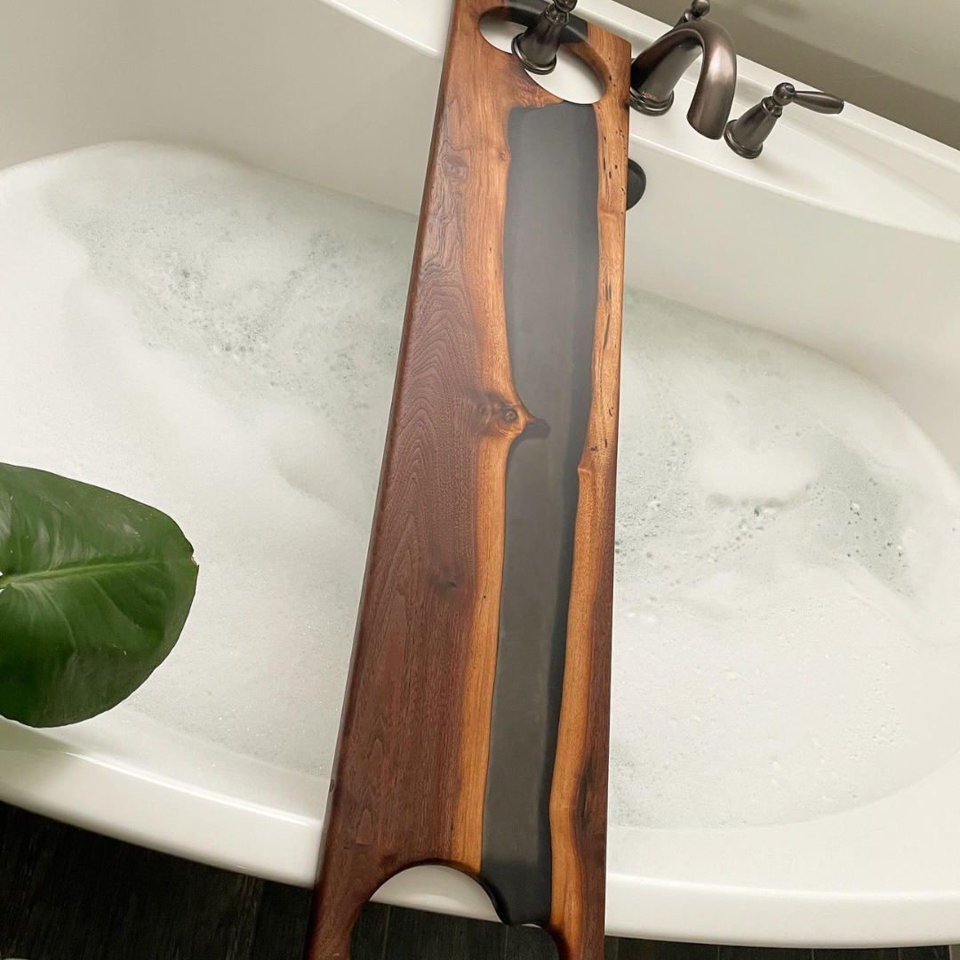 Resin Caddy BathTub Tray