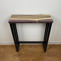 Epoxy Wood Walnut Console Table thumbnail