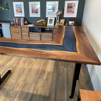 River L Shape Epoxy Resin Countertop thumbnail
