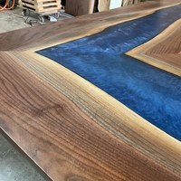 River L Shape Epoxy Resin Countertop thumbnail
