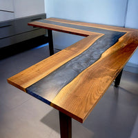 River L Shape Epoxy Resin Countertop thumbnail