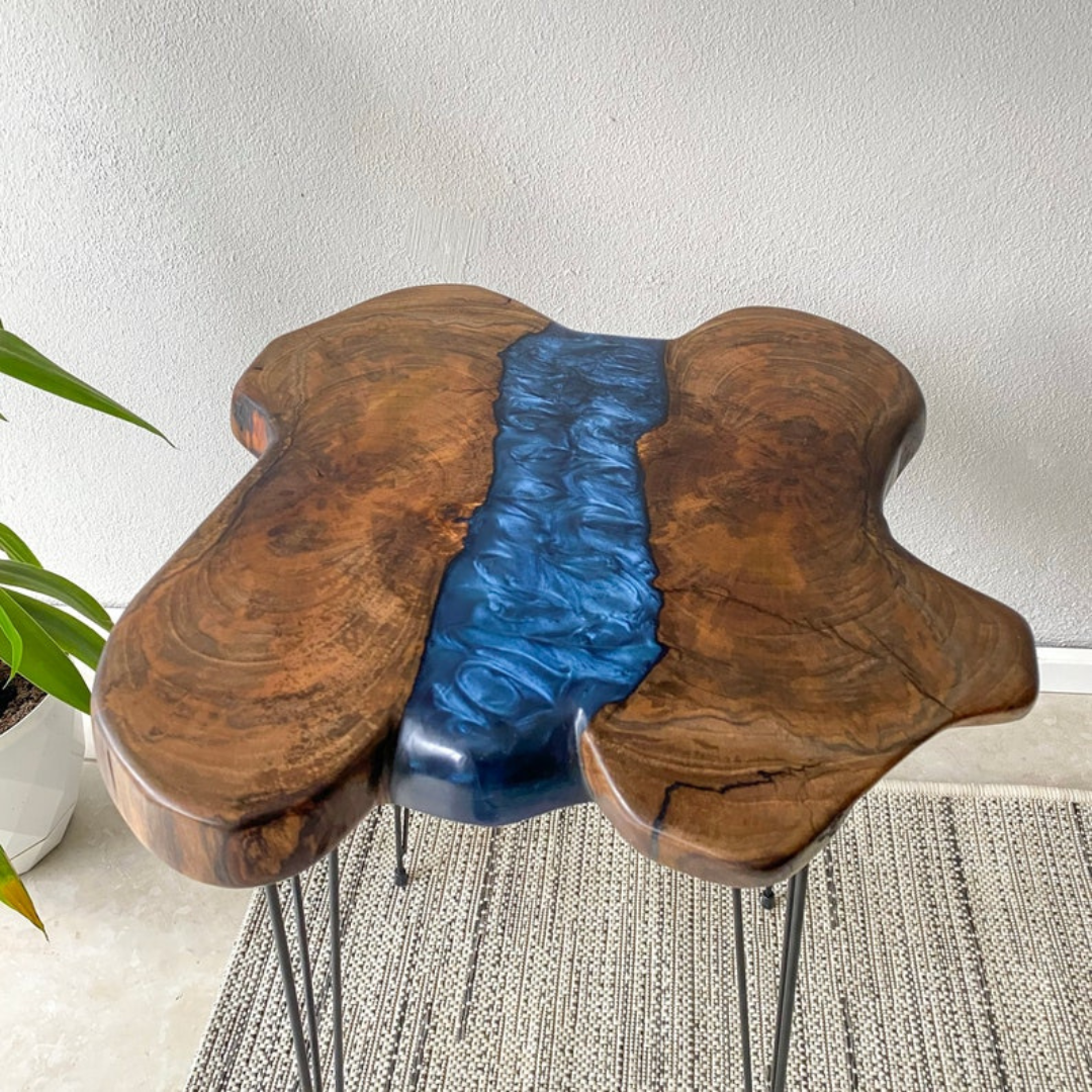 Unique Resin Side Table