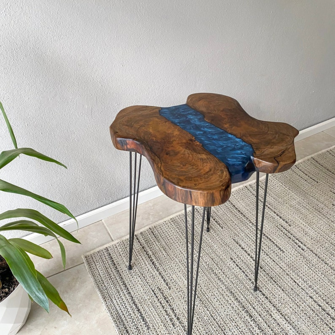 Unique Resin Side Table