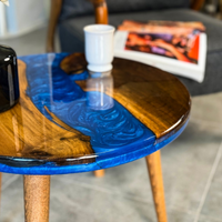 Epoxy Resin Round Coffee Table thumbnail