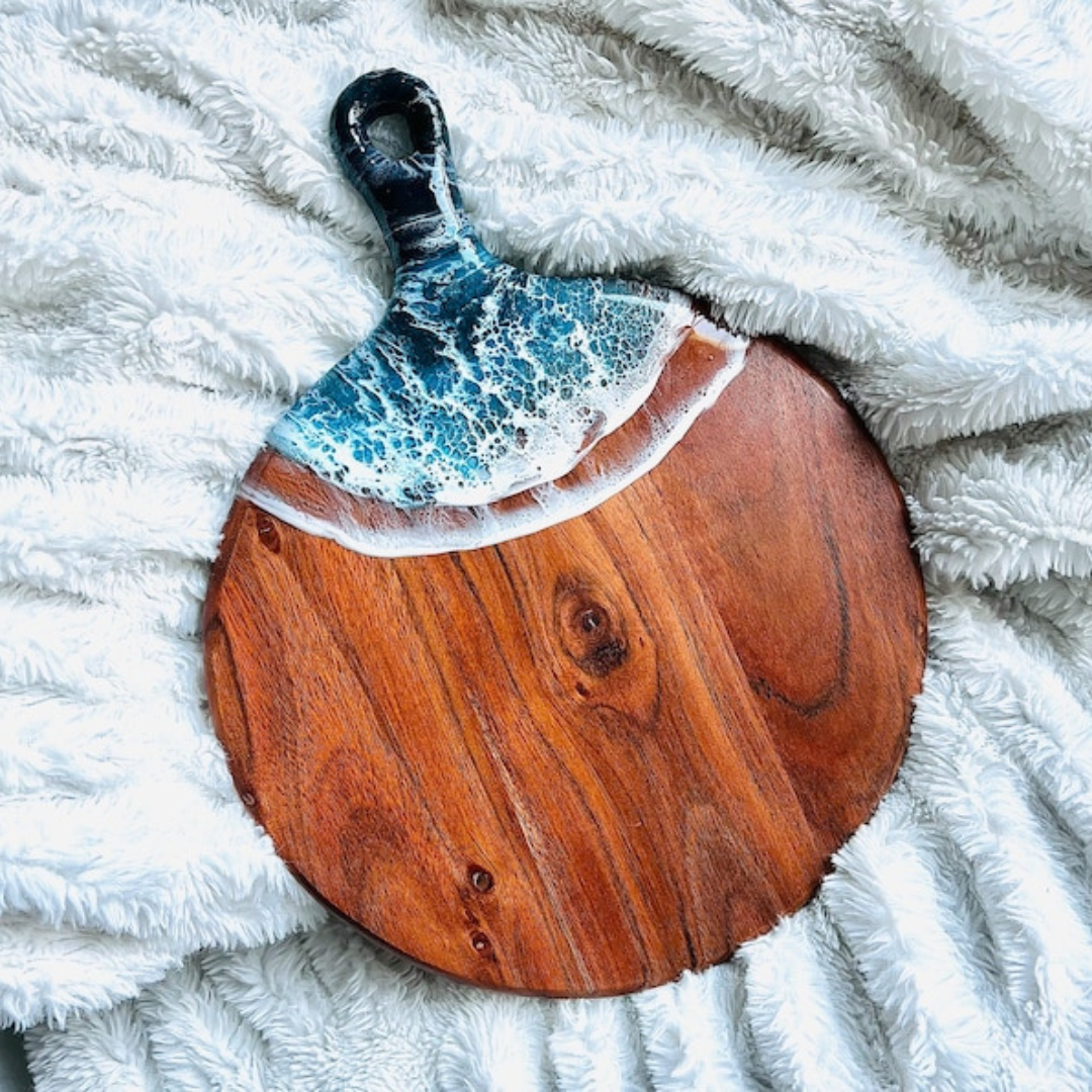 Epoxy Ocean Cutting Board