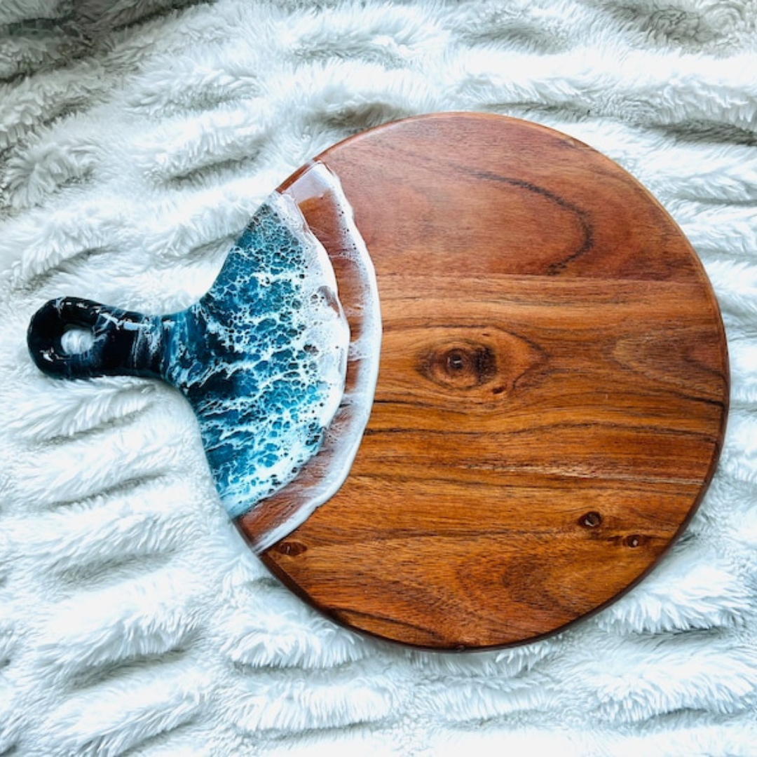 Epoxy Ocean Cutting Board