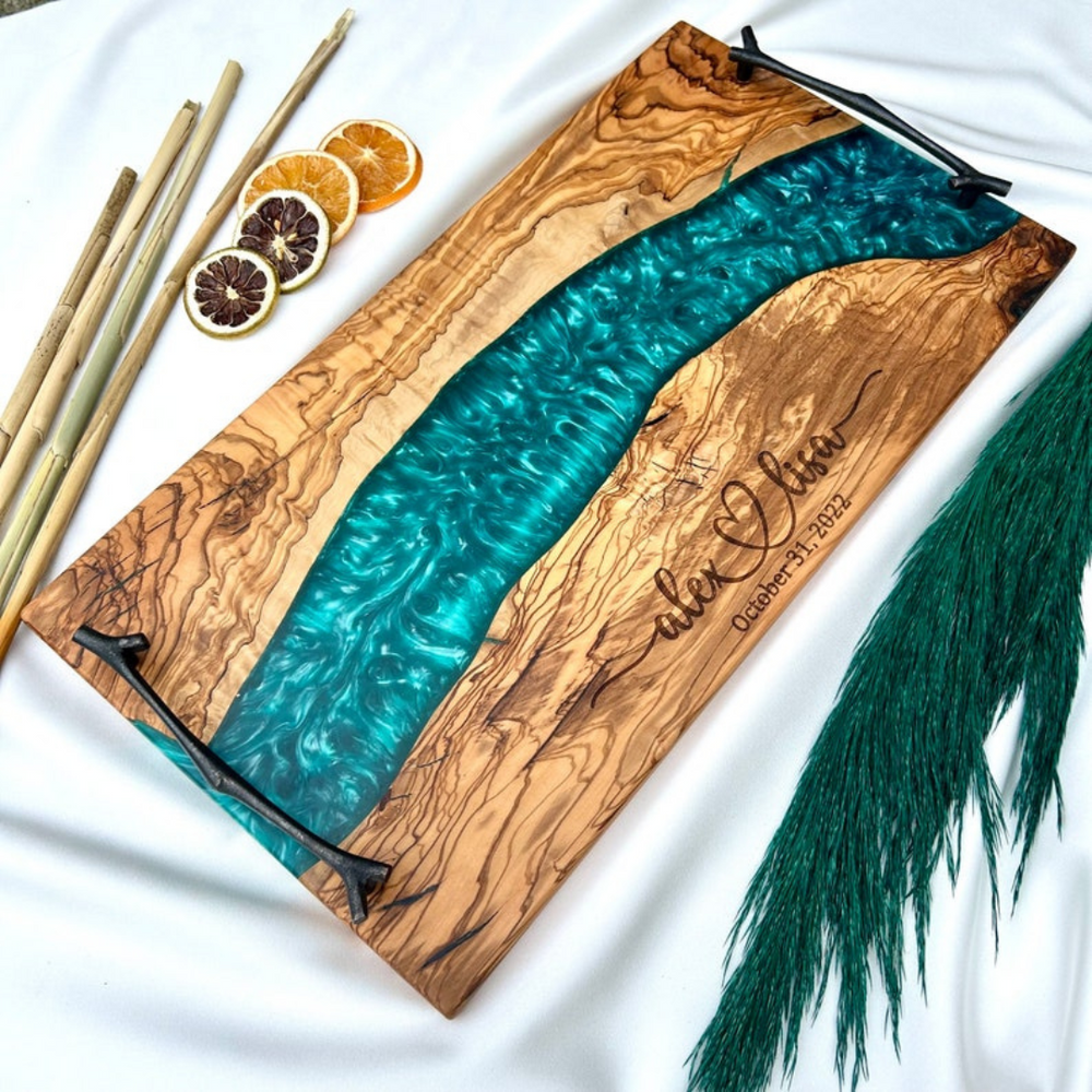 Epoxy Wooden serving Trays