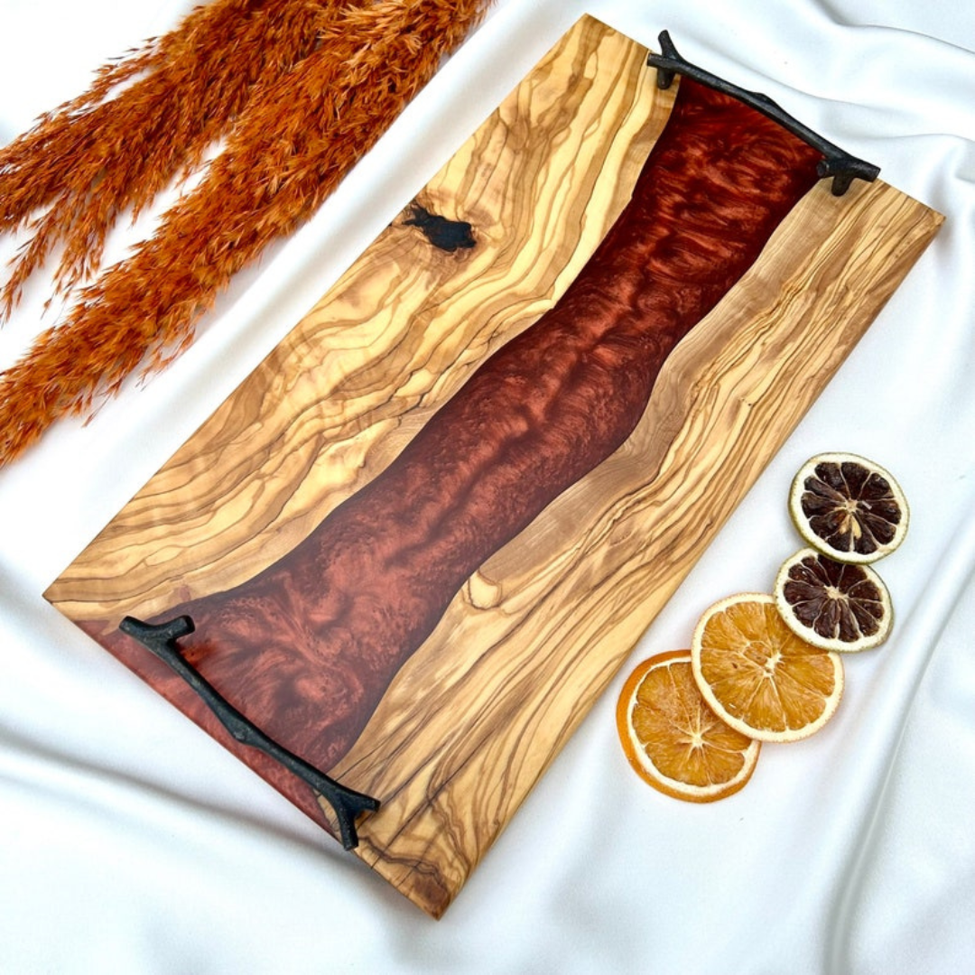 Epoxy Wooden serving Trays