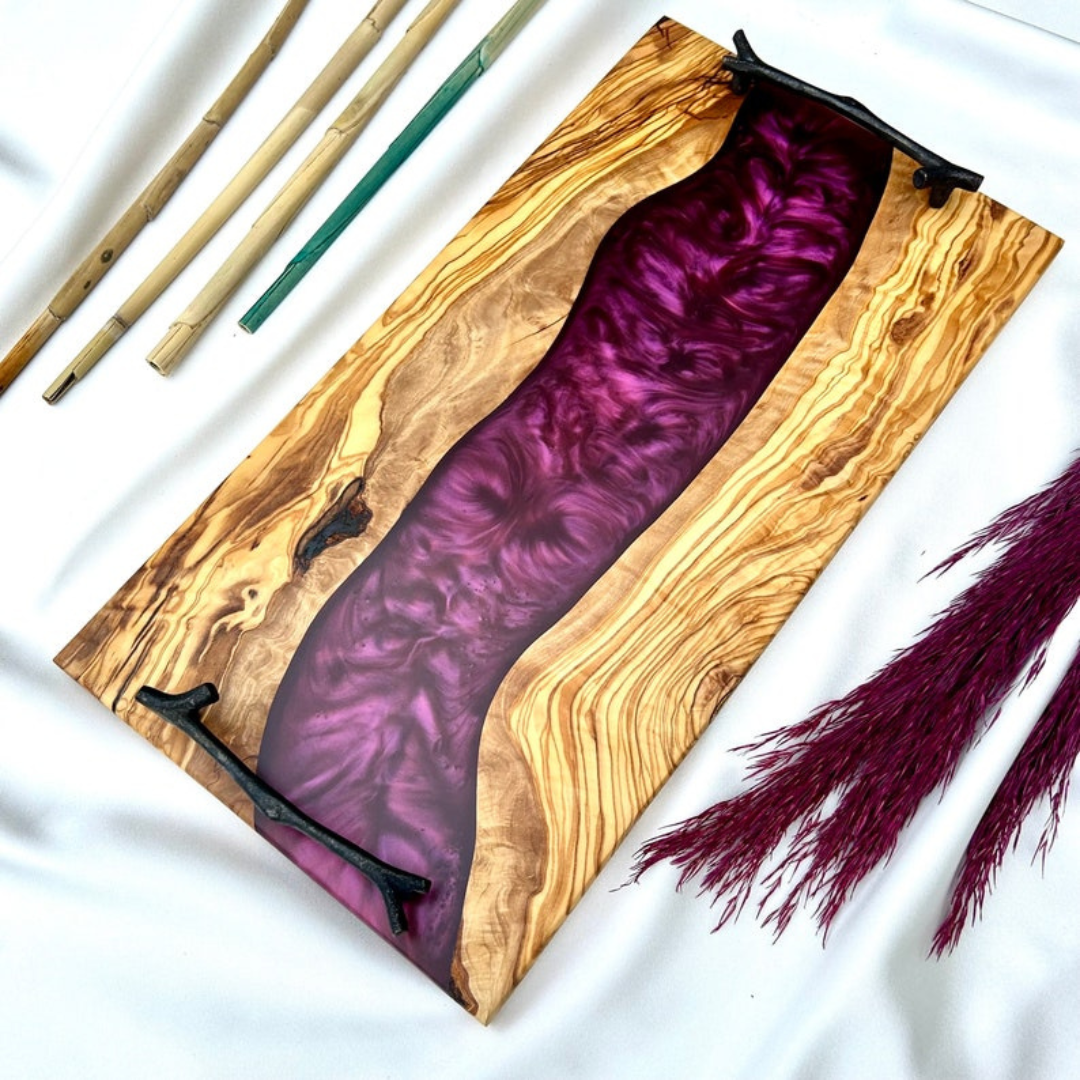 Epoxy Wooden serving Trays