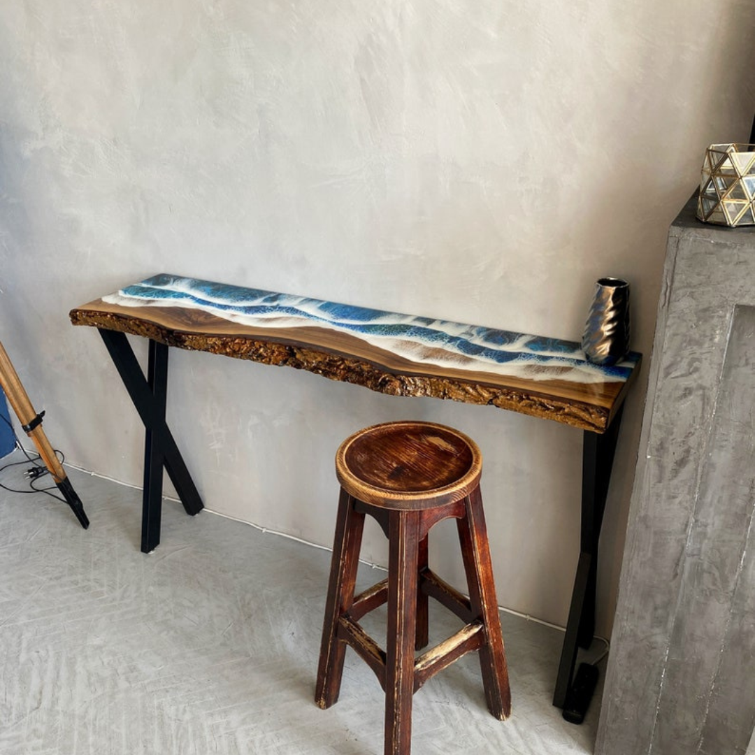 Ocean Wave Console Table