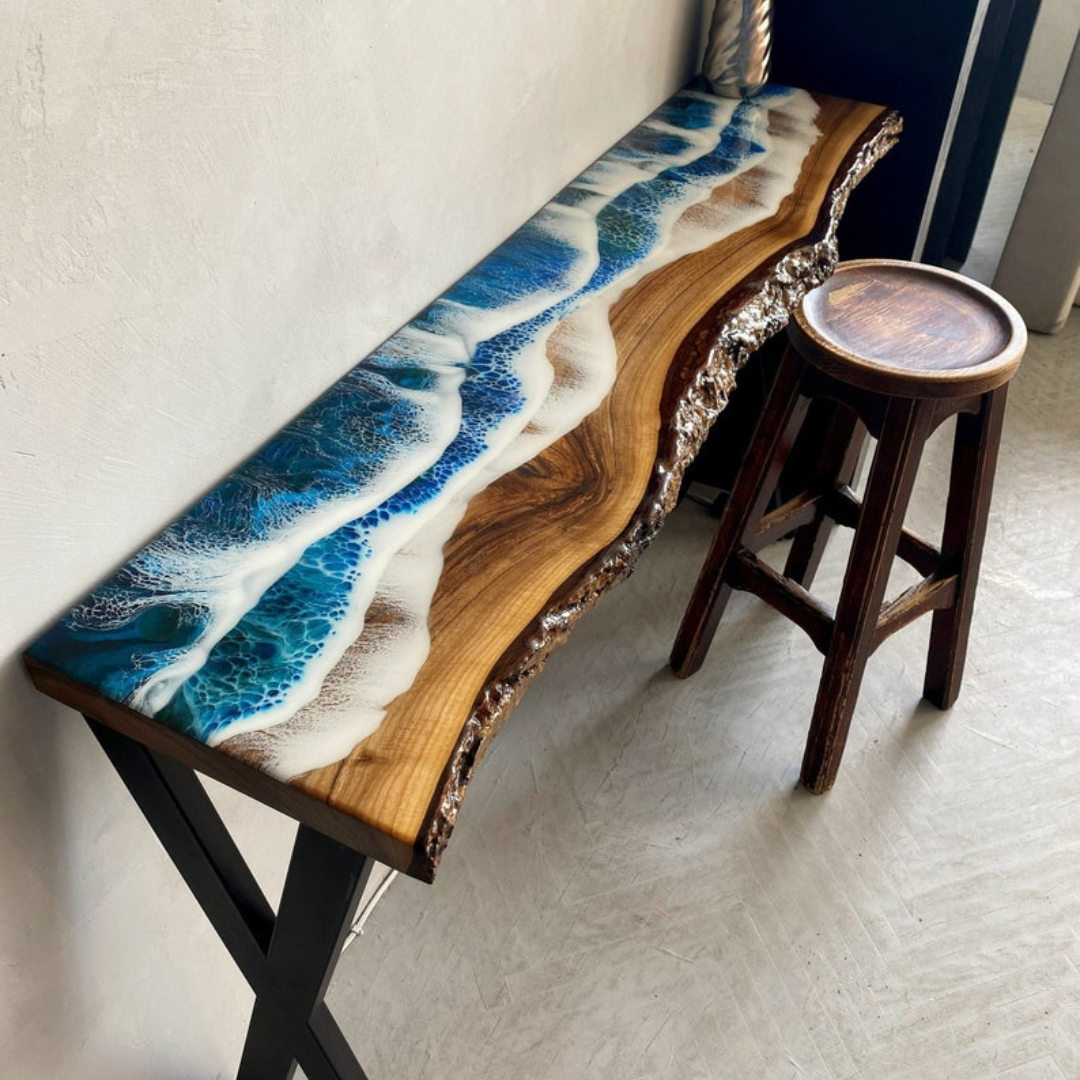 Ocean Wave Console Table