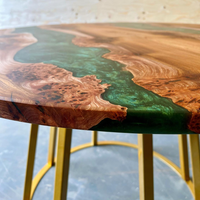 Handmade Round Epoxy Resin Coffee Table thumbnail