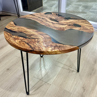 Handmade Round Epoxy Coffee Table thumbnail