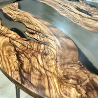 Handmade Round Epoxy Coffee Table thumbnail