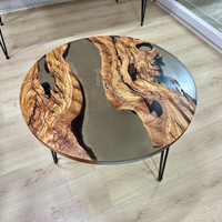 Handmade Round Epoxy Coffee Table thumbnail