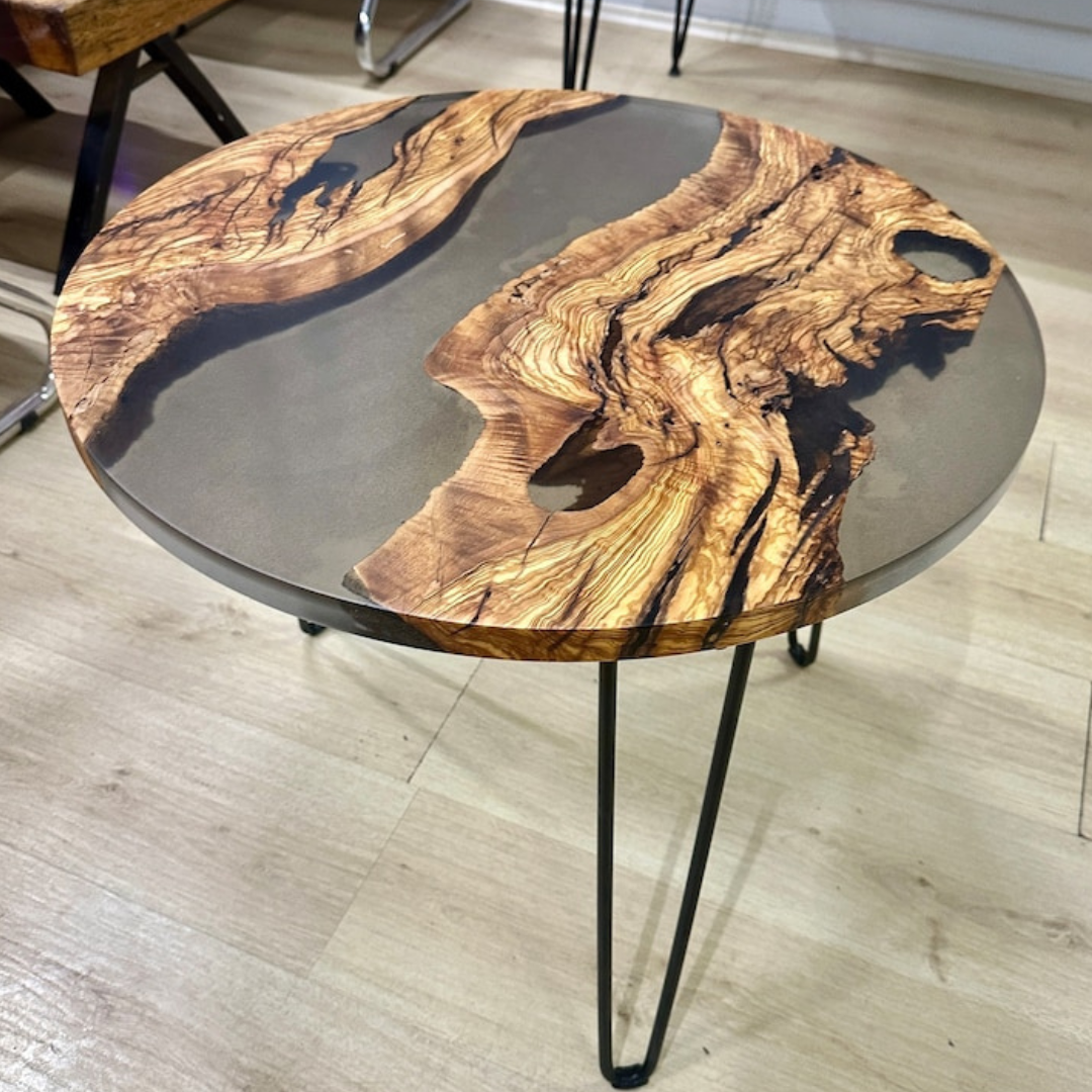 Handmade Round Epoxy Coffee Table