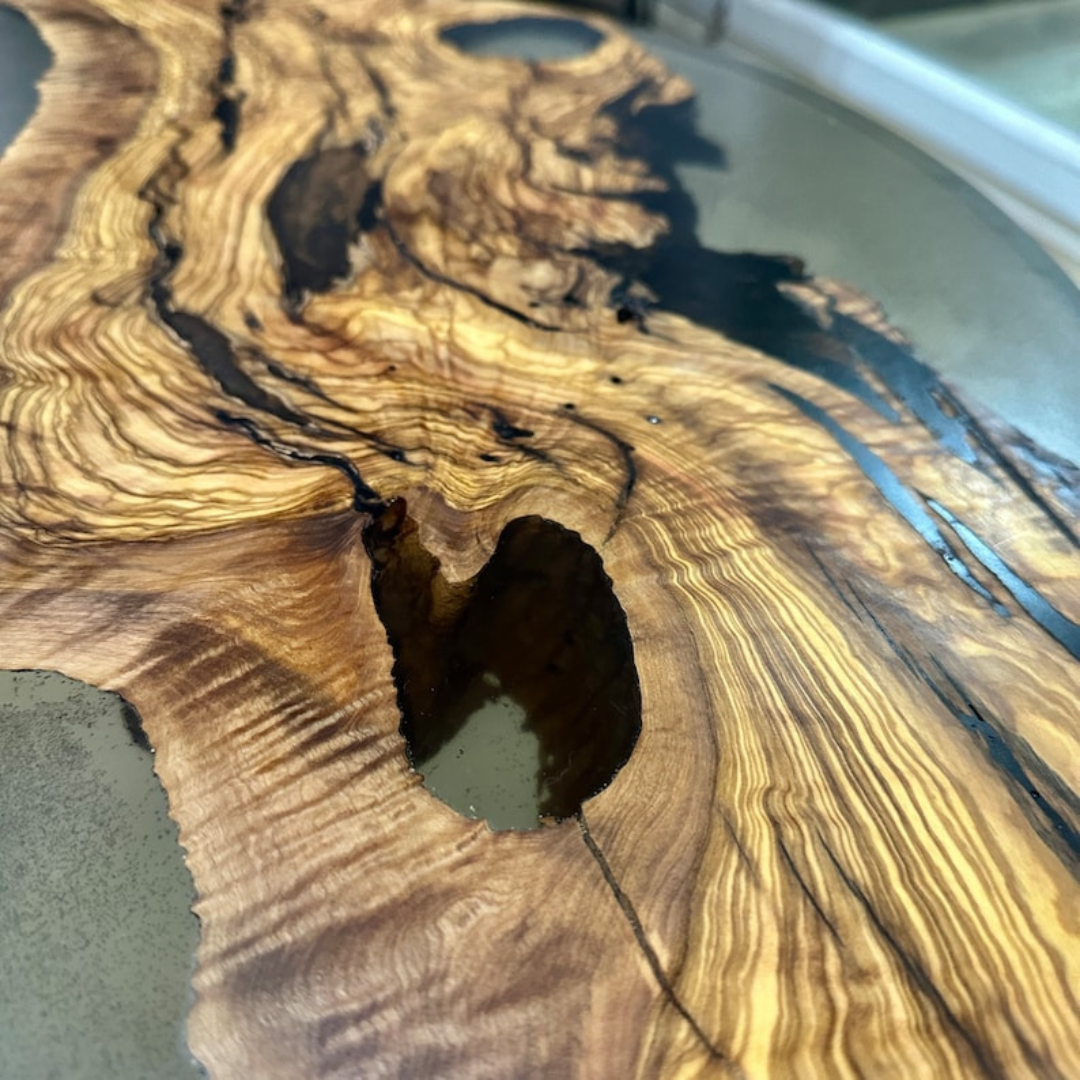 Handmade Round Epoxy Coffee Table