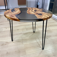 Handmade Round Epoxy Coffee Table thumbnail