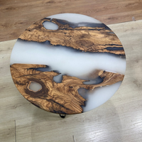 Resin Coffee Side Table Custom Made thumbnail
