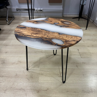 Resin Coffee Side Table Custom Made thumbnail