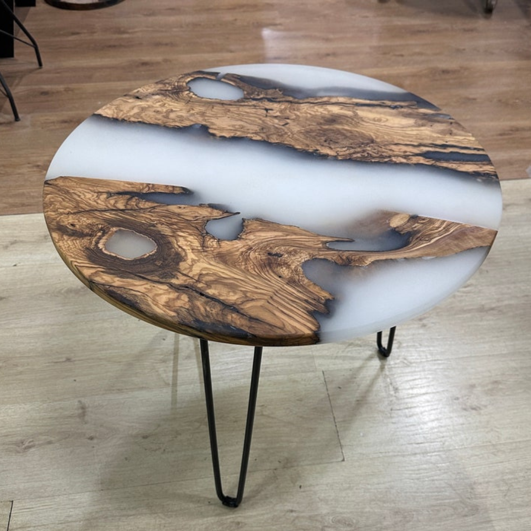 Resin Coffee Side Table Custom Made
