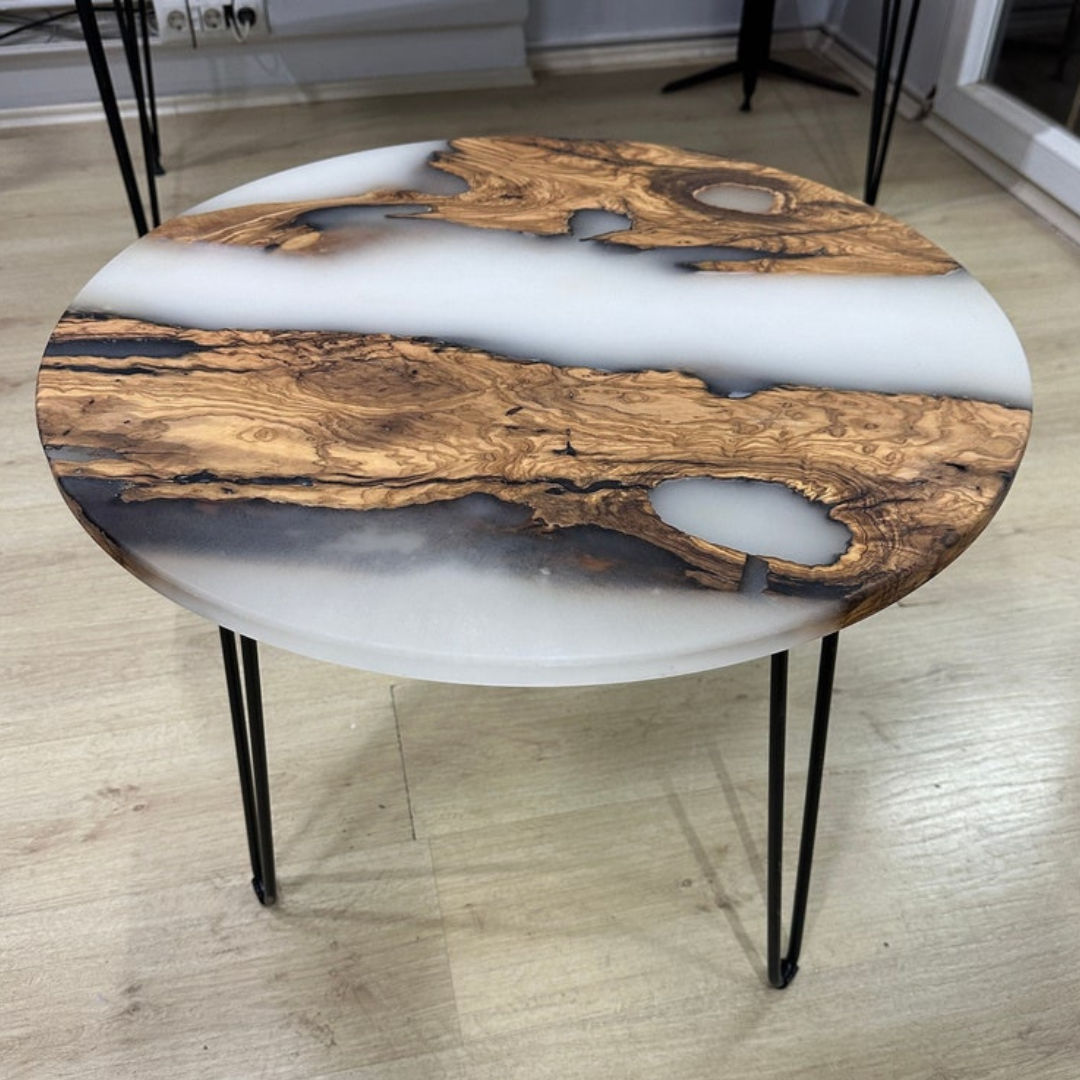 Resin Coffee Side Table Custom Made