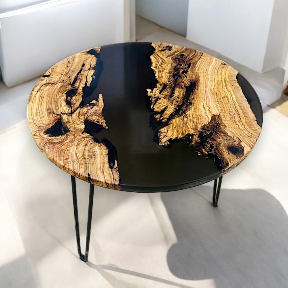 Live edge Olive Wood Resin Table