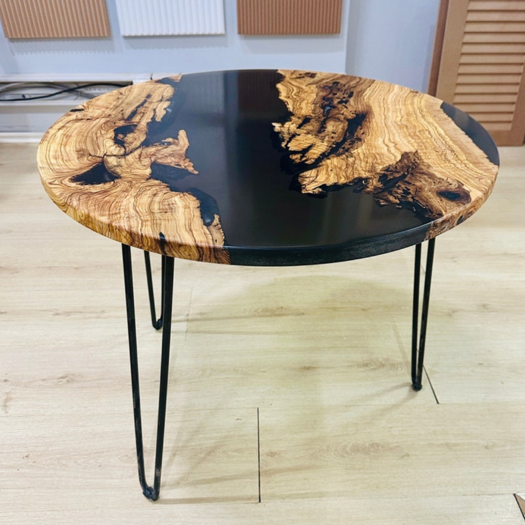 Live edge Olive Wood Resin Table