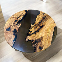 Live edge Olive Wood Resin Table thumbnail