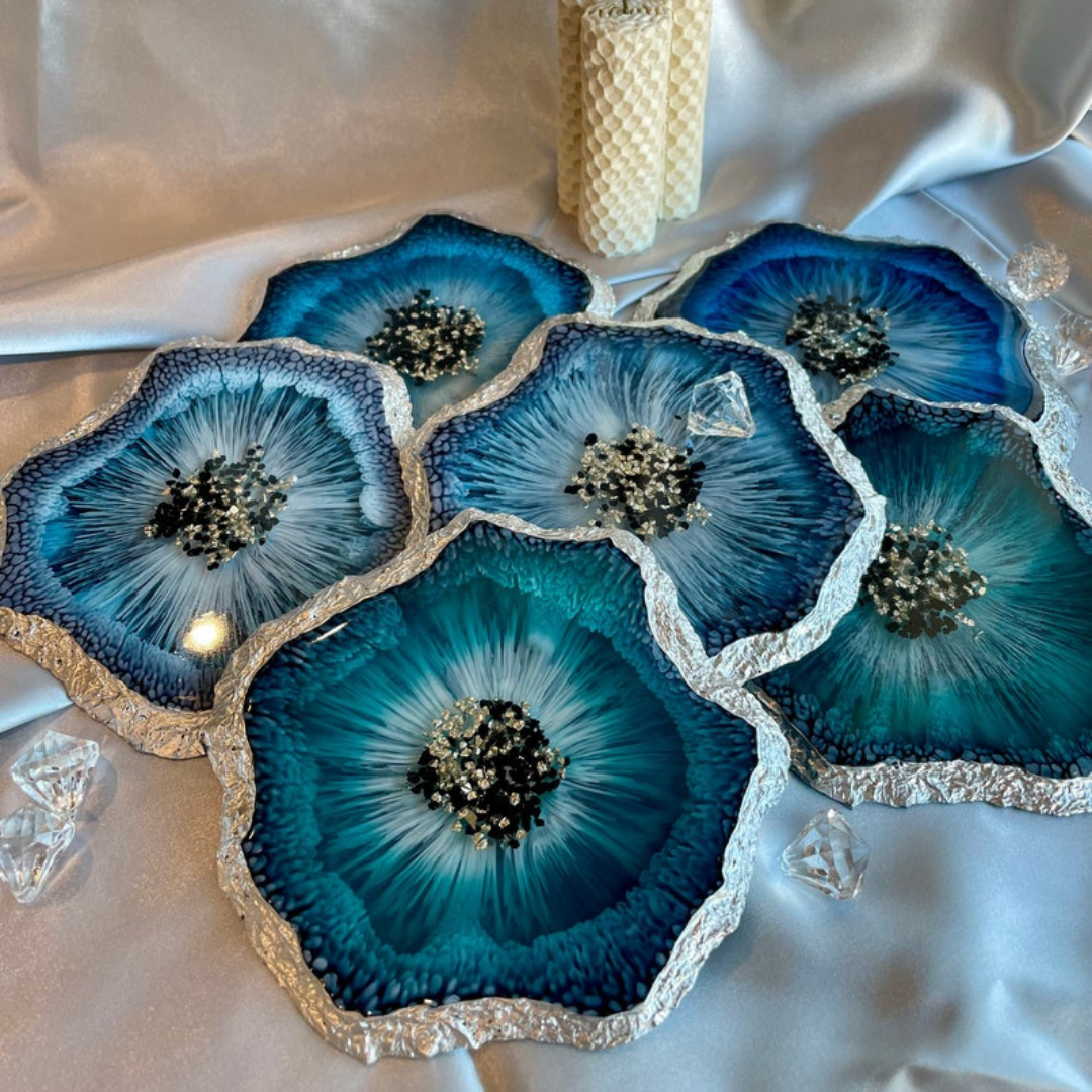 Ocean Theme Epoxy Coasters