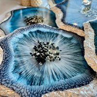 Ocean Theme Epoxy Coasters thumbnail