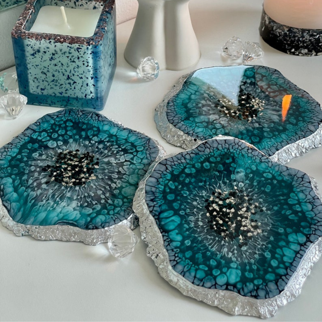 Ocean Theme Epoxy Coasters