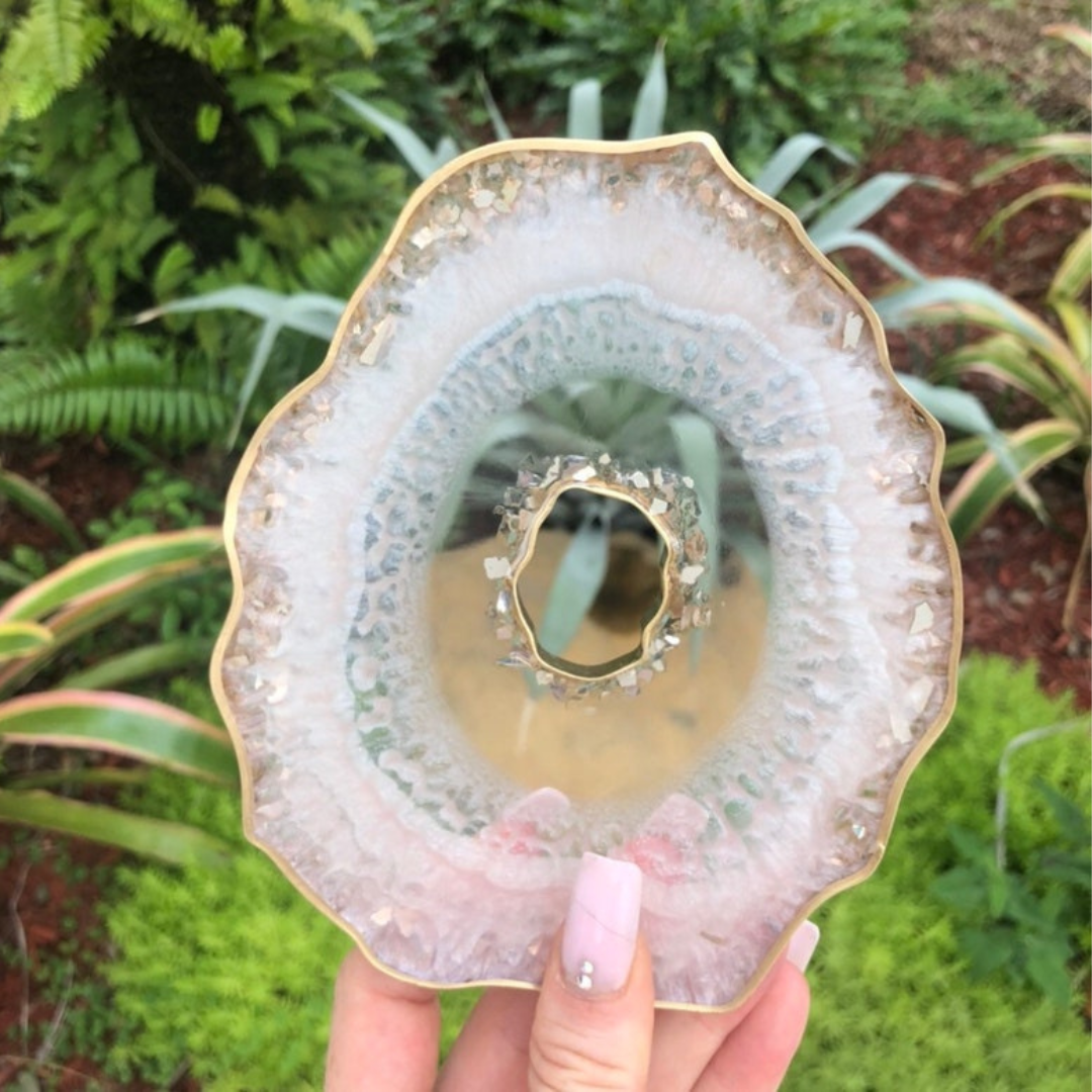 Epoxy Resin Pink Coaster
