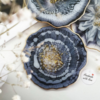 Round Epoxy resin cup coaster thumbnail