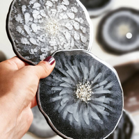 Round Epoxy resin cup coaster thumbnail