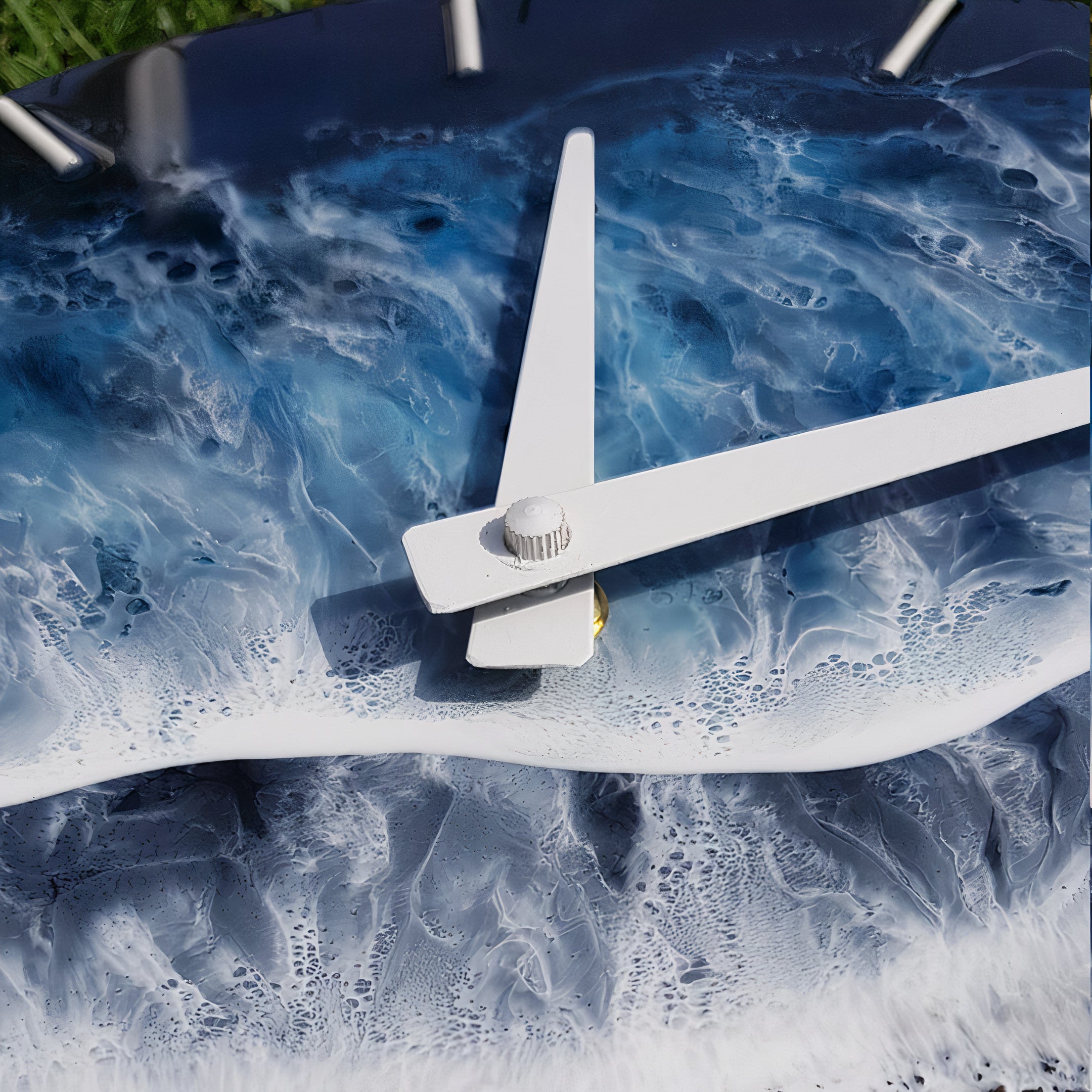 Resin  Ocean Waves clock