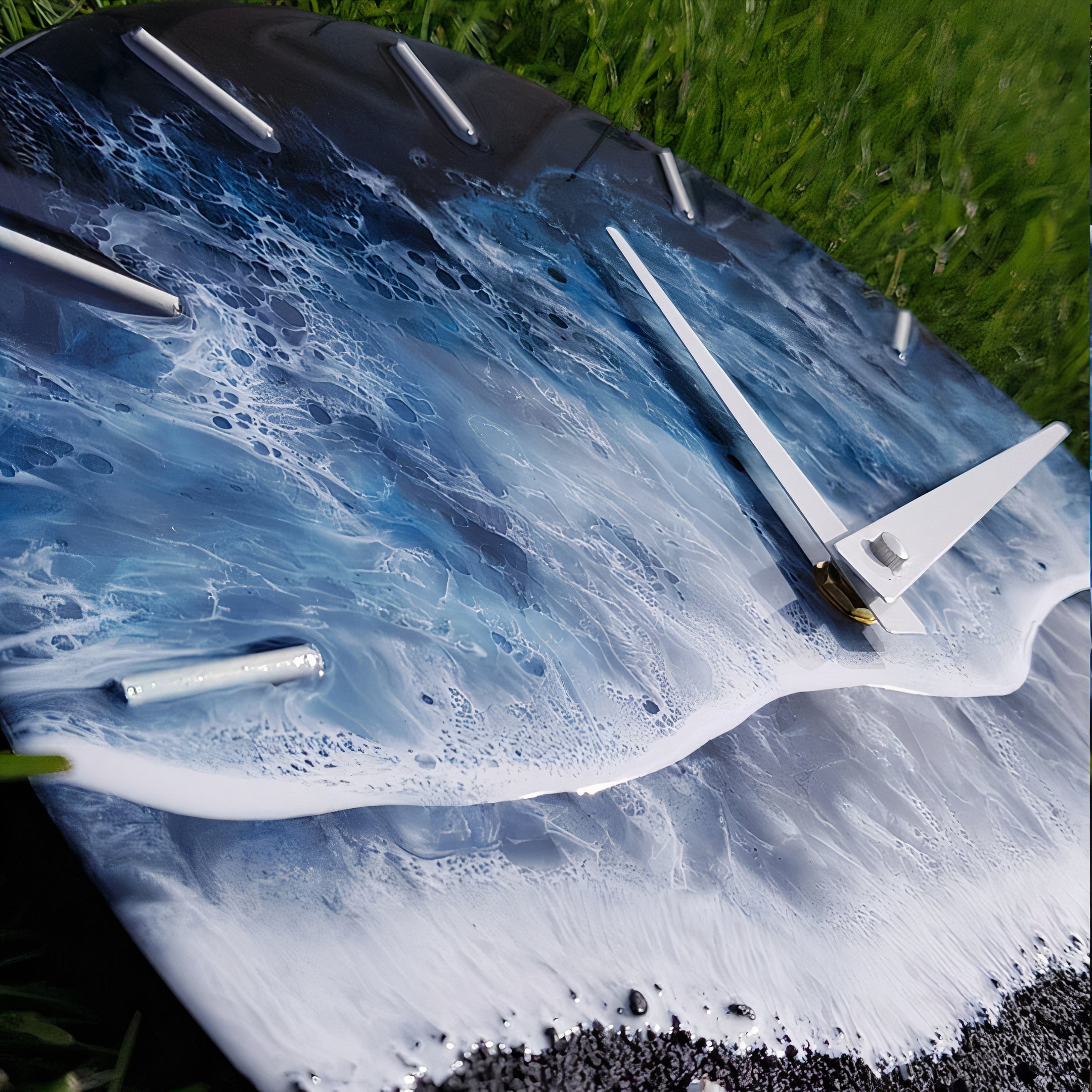 Resin  Ocean Waves clock