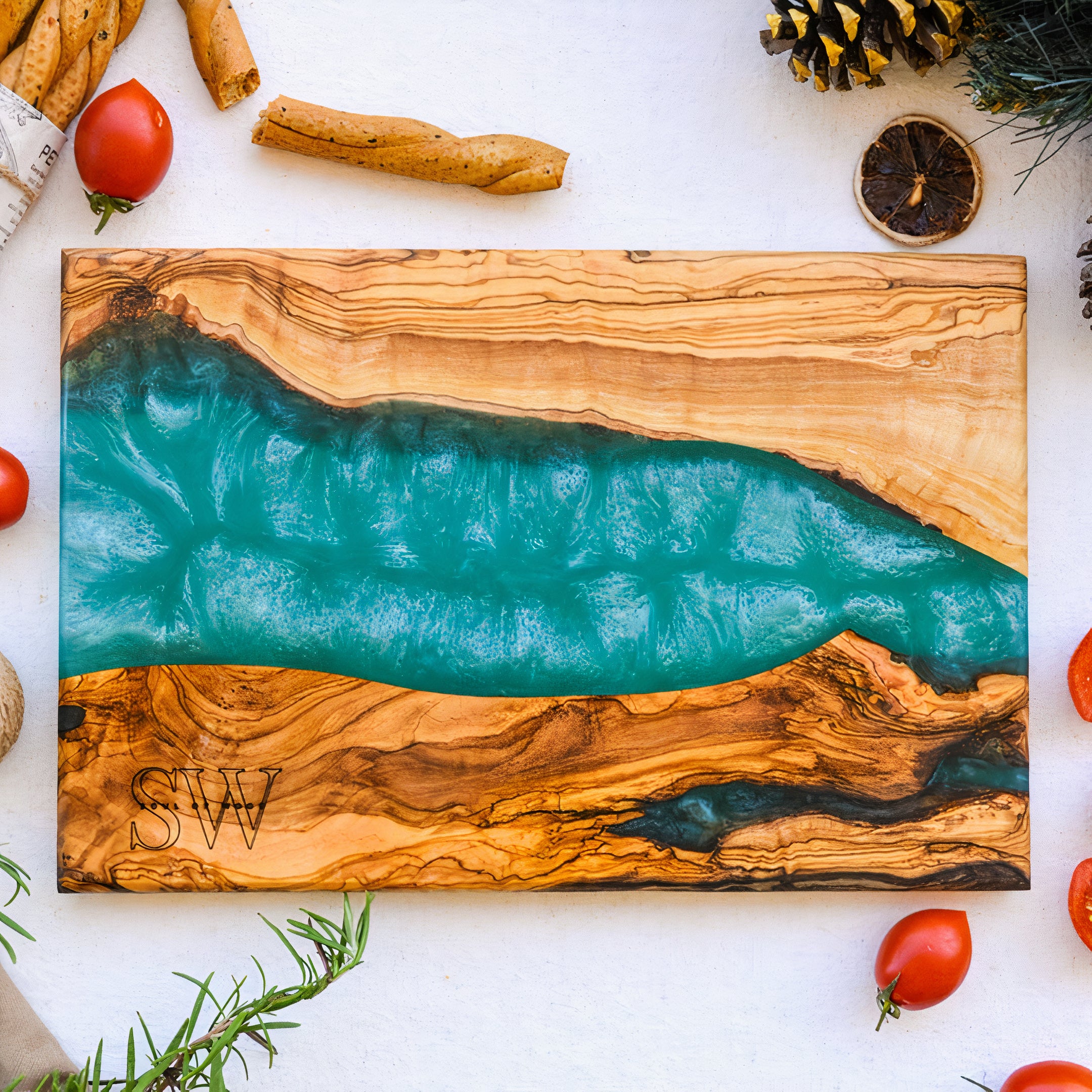 Handmade Olive Wood Charcuterie Board