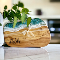 Personalized Resin Olive Wood Serving Board thumbnail